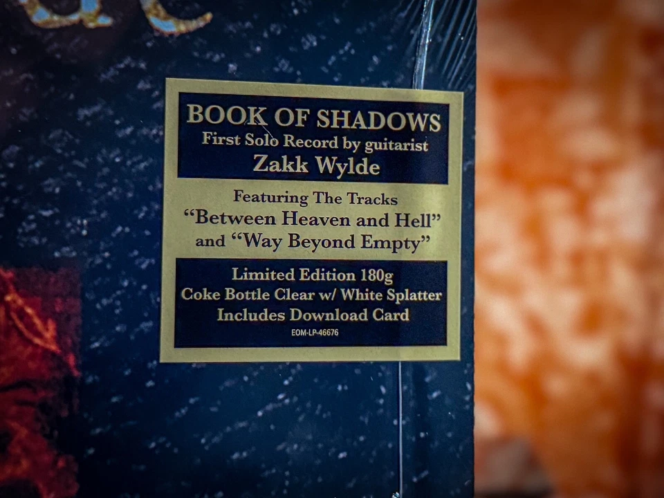 SEALED Zakk Wylde Book Of Shadows SPLATTER vinyl 2LP black label society ozzy Foto 4 de 4