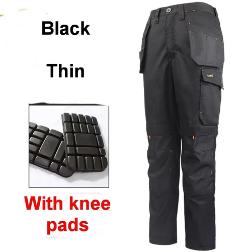 Men Multi-Pocket Cargo Pants Work Pants Wear-Resistant Pants Worker's Trousers - Picture 36 of 42