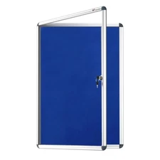 VIZ-PRO Lockable Notice board Class 1 Display Framed Tamperproof 36x24 Inches