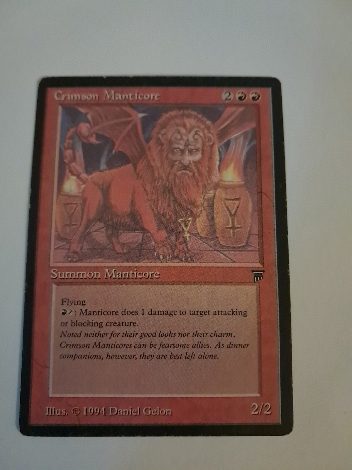 Crimson Manticore MP Legends MTG Magic the Gathering