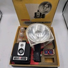 Vintage Kodak Brownie Hawkeye Flash Outfit Model Camera w/Original Box