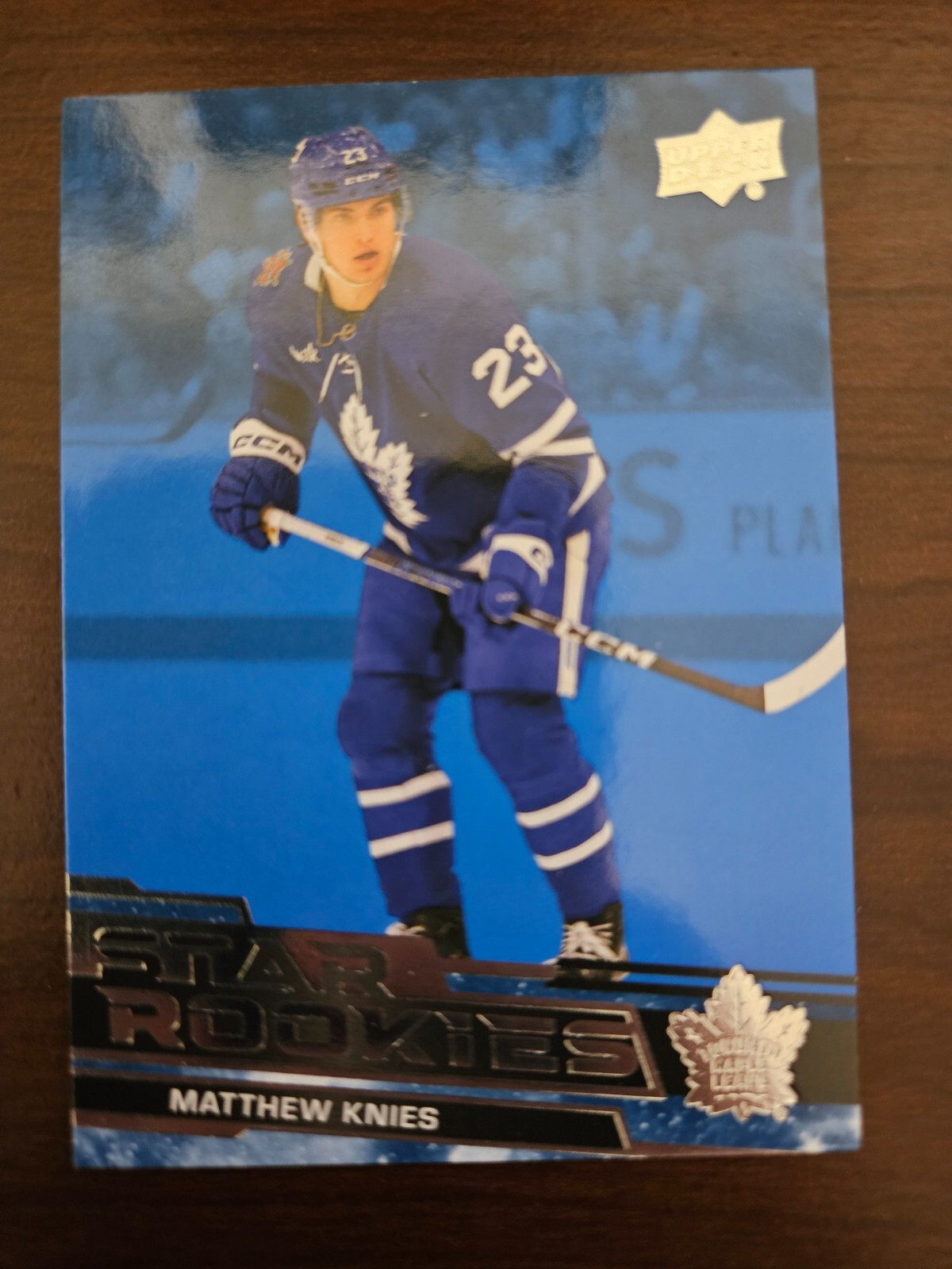 2023-24 Upper Deck Star Rookies Matthew Knies Blue Parallel