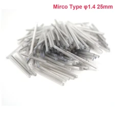200PCS OD1.4mm Mirco Fiber Optic Fusion Splice Protection Sleeve Tube 25mm Clear
