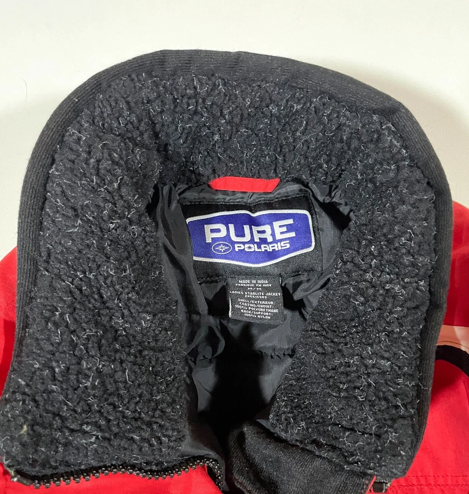 Polaris Snowmobile Jacket Coat Women Medium Red Black Snowboard Wear Multicolor - Imagem 3 de 4