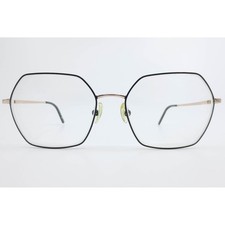 Cosmopolitan Damien Blk/Rose Gold Hexagon Eyeglass Frames 53-17-135 Geometric
