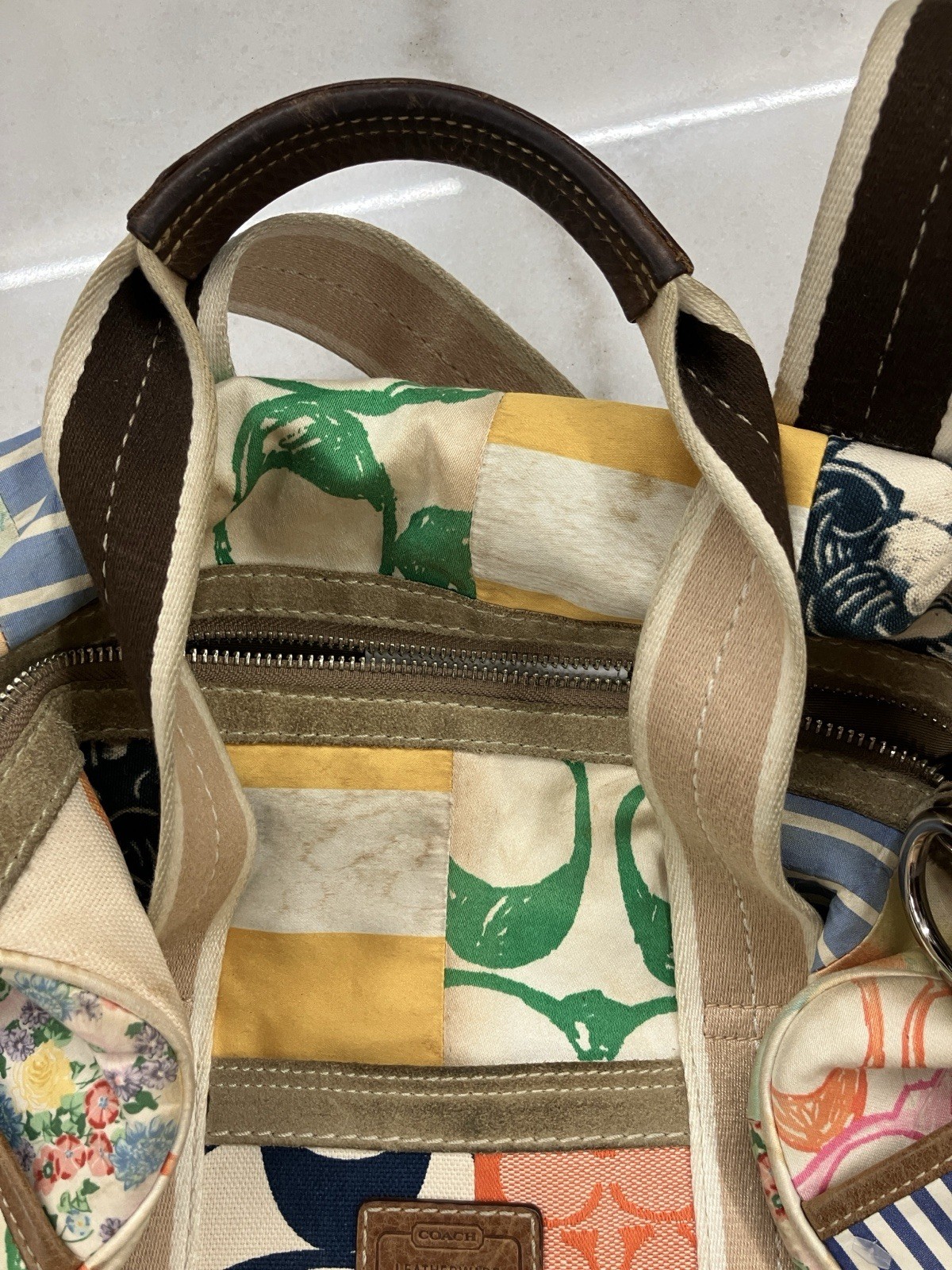 VINTAGE COACH HAMPTONS Patchwork Purse Y2K - Gem
