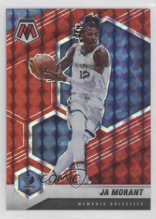 2020-21 Panini Mosaic Red Mosaic Prizm Ja Morant #40 1bi0