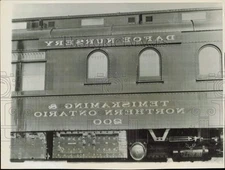 1939 Press Photo A railroad car carrying the Dionne quints enroute to Toronto