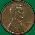 1909-VDB Lincoln Wheat Cent Extremely Fine XF Coin #37536