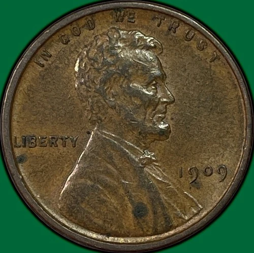 1909-VDB Lincoln Wheat Cent Extremely Fine XF Coin #37536