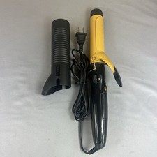 Conair 1.5" Gold Barrel Curling Iron CD102 w/ Cover Tested Works