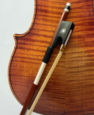 4/4 Size Violin Bow. Brazilwood Stick. Natural Mongolian Horsehair