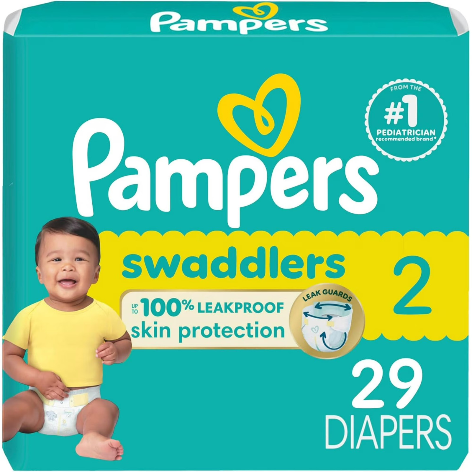 S - Swaddlers - Size 2, 29 Count, Ultra Absorbent Disposable