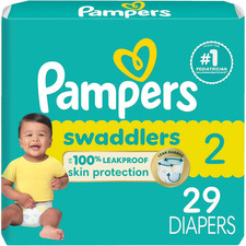 Pampers Baby Diapers - Swaddlers - Size 2, 29 Count, Ultra Absorbent Disposable