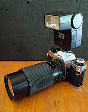 Canon AE-1 Program 35mm SLR Film Camera Body Silver/Black Manual Focus
