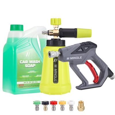 #ad #ad Pressure Washer Gun with Foam Cannon 64 Fl Oz Car Wash Soap amp; 5 Power Washer... $81.88