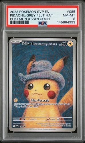 Pikachu with Grey Felt Hat 085 Sv: Scarlet & Violet Promo Cards Regular PSA 8