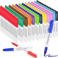 156 Pcs Permanent Markers Bulk 12 Assorted Colors Fine Point Permanent Marker...