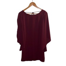 Carmela Red Dolman Sleeve Cocktail Dress Size Medium