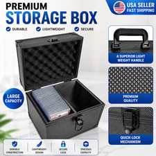 PSA Graded Card Storage Case Holds 40+ Slabs Waterproof Card Carrying Box