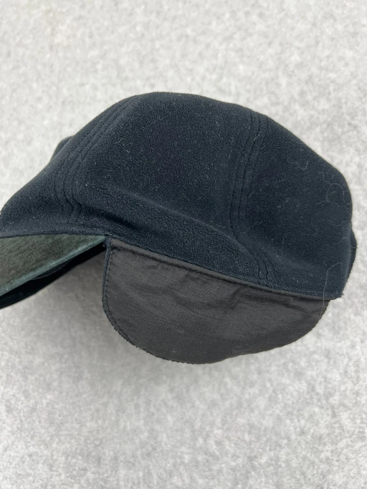 The North Face Gore Windstopper Fleece Leather Brim Hat Black Winter Cap - Image 3 of 4