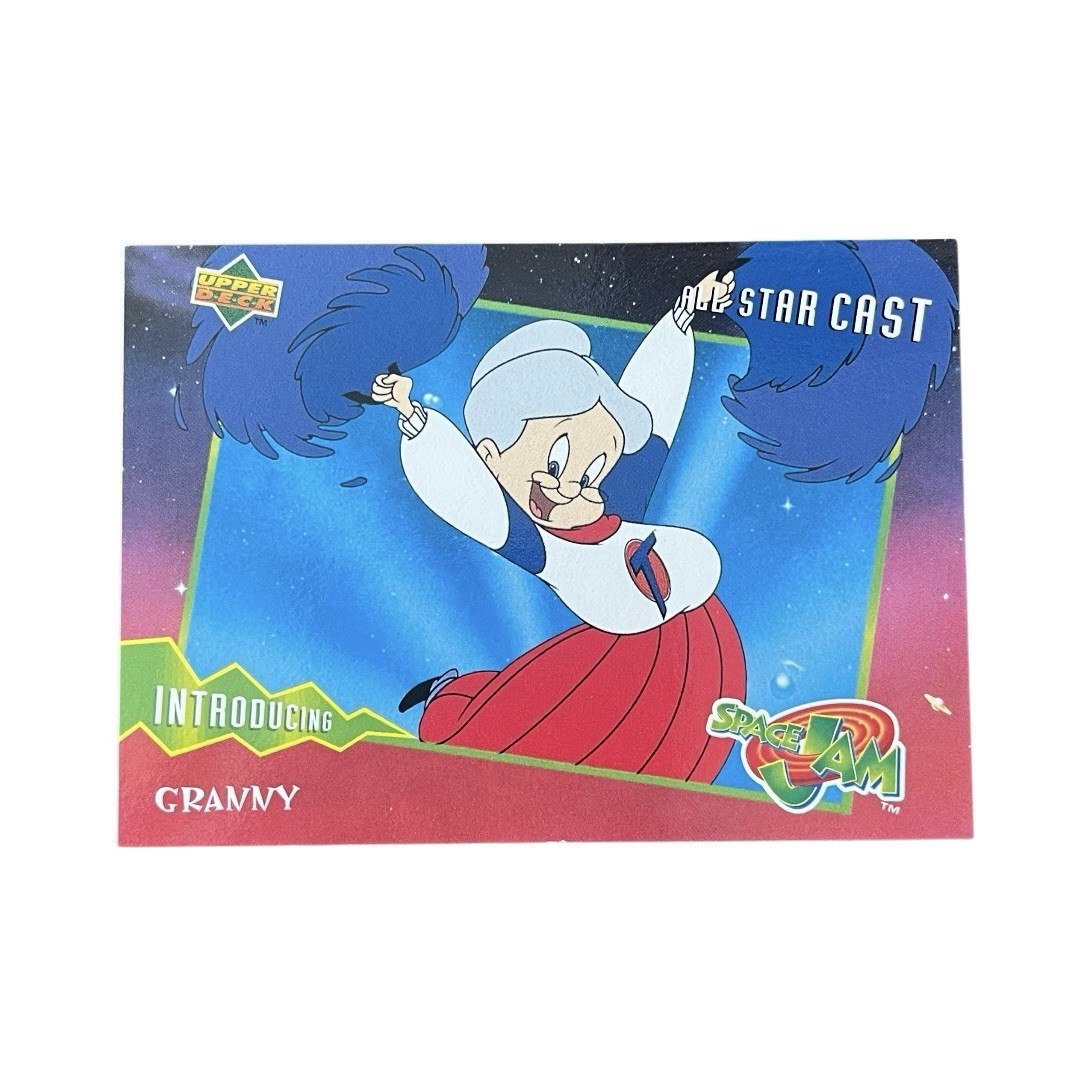 Upper Deck Space Jam Granny Card 9 All Star Cast 1996