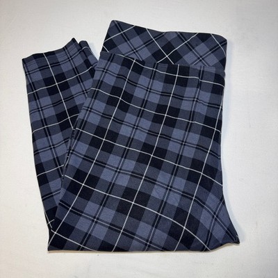 Torrid Grey & Black plaid pixie pants stretch Plus Size 3S