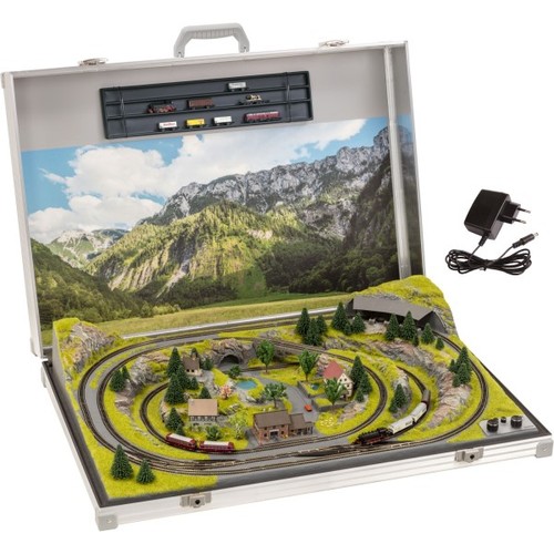 Noch 88303 Modellbahnkoffer “Meran” (mit Märklin mini-club Gleisen) Z + Neu | Zustand: Neu