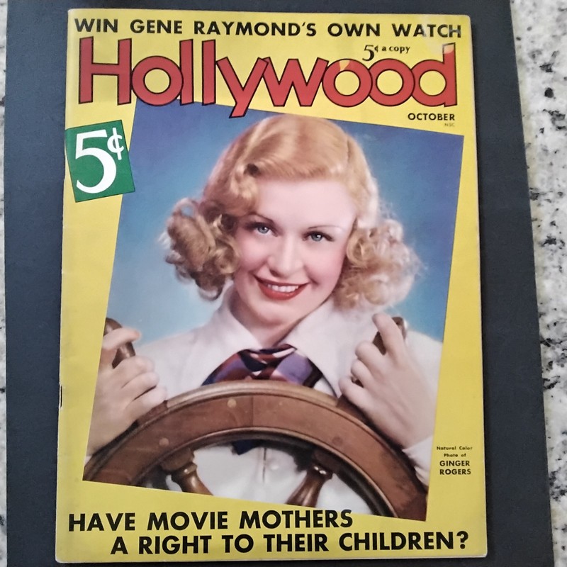 1936 Hollywood Shirley Temple Ginger Rogers Astaire Stanwyck Gable Movies Gossip