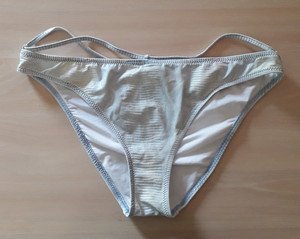 Bikini Calzedonia Turquoise à Paillettes - Taille S - Occasion Très Bon état - Pour La Plage Ou La Piscine