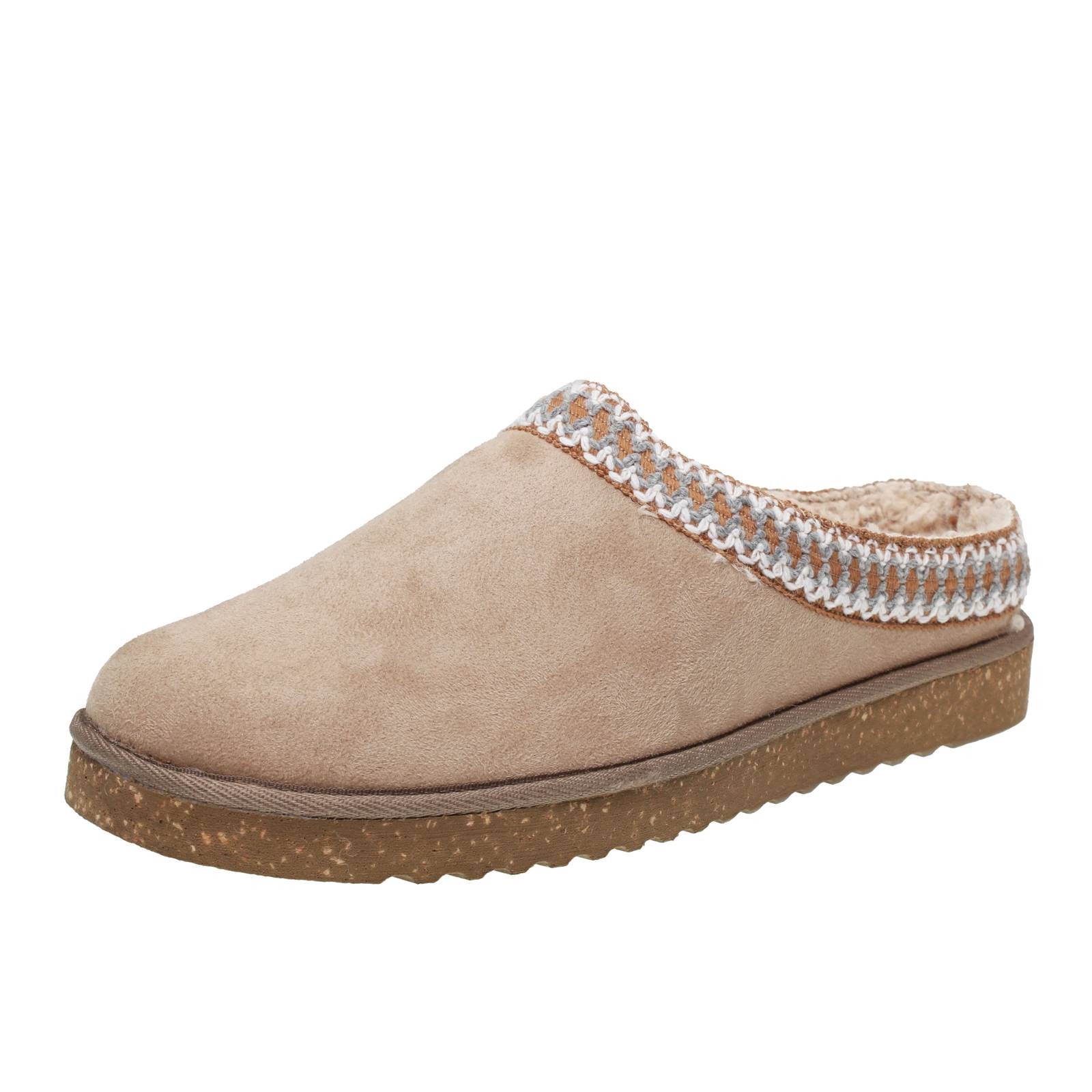 Inblu Pantofole Calde In Tessuto Beige - Taglia 40 262cm Scarpe Donna 7490₽