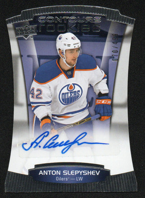 2015-16 Upper Deck Contours - Rookie Autographs Anton Slepyshev #070/499