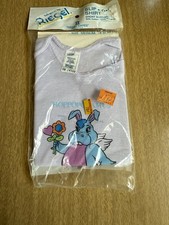 Vintage NOS Babycare By Riegel Slip On Shirt Purple Hippopotamus NIP