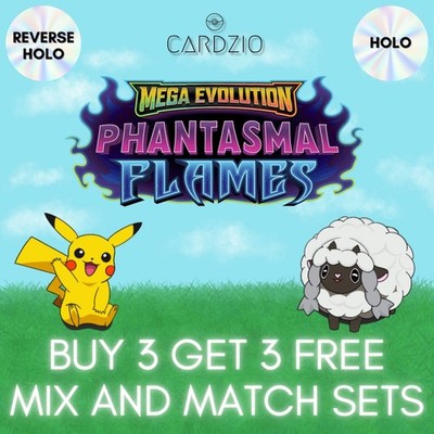 Pokemon - Phantasmal Flames Reverse & Regular Holo Einzeln - Karte aussuchen