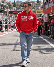 Vintage FILA Ferrari F1 Formula 1 Racing Quarter Zip Pullover Mens S Vodafone