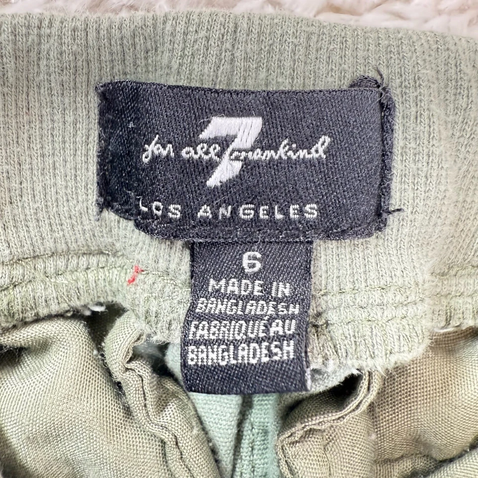 Pantalones de chándal cargo 7 para toda la humanidad para niñas 6 verde oliva informales hip hop calle Foto 3 de 4