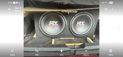 MTX 12'' 1200W Dual Loaded Car Subwoofer Audio, Sub Box, Amplifier and Amp Kit