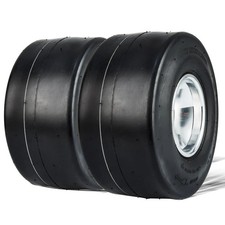 Go Kart Tires and Rims, 11x6-5" Go Kart Wheels, 2-Pack Rear Wheels, Aluminum All