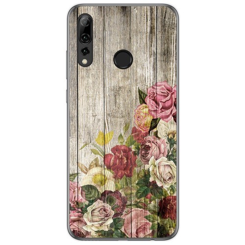 Housse etui coque silicone gel carbone pour Huawei P Smart + verre
