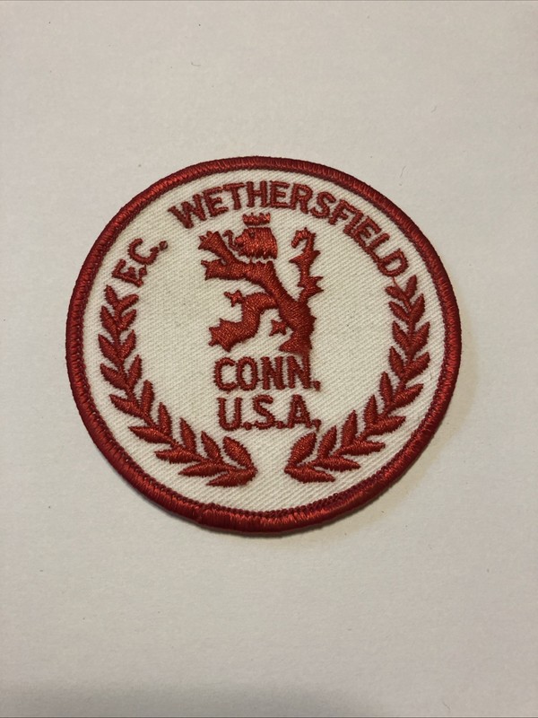 Vintage E C Wethersfield Conn U.S.A. Soccer Patch 