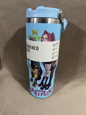 Stanley Quencher H2.0 40oz Light Blue Anime Tumbler Twist Lid Stainless Steel