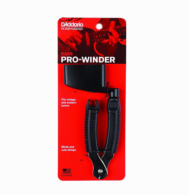 D'Addario DP0002B Pro-Winder String Winder & Cutter For Bass Guitar