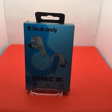 Skullcandy Dime Xt2 True Earbuds - Light Blue Gray Brand New