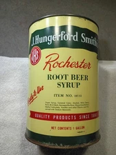 Rochester root beer syrup  vintage tin Gallon can soda / advertising