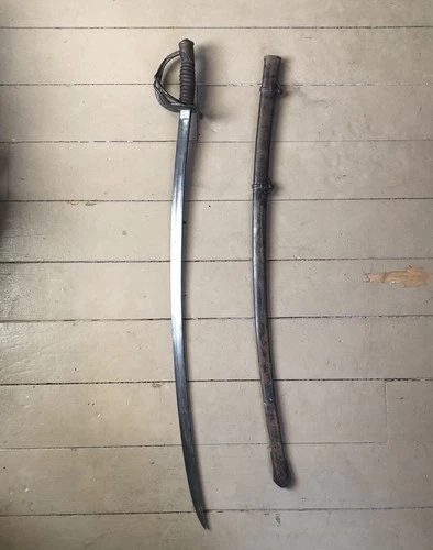 Ames M1860 Cavalry Sword - Dated 1864 - Civil War Model 1860 With Scabbard