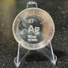 1 troy ounce .999 silver coin -- Elemental Silver Round