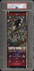 TOM BRADY SIGNED AUTO 2021 SUPER BOWL LV SOUVENIR TICKET “SB LV MVP” PSA 10 🏆