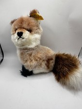Vintage Steiff Snuffy Fox 3515/14 14cm Button In Ear Yellow Tag No Chest Tag