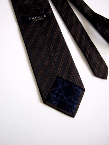 BUCALO Signature New 100% Silk Made IN Italy - Picture 3 of 4