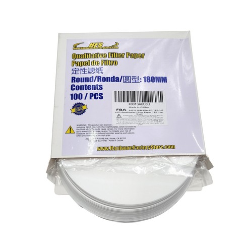 HFS(R) 180 mm aschlos qualitative Filterpapiere Labor 100 STCK. langsam 1 um rund - Bild 2 von 5